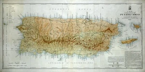 1899 Map of The Island of Puerto Rico - Picture 1 of 3