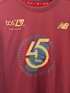 New Balance TCS London Marathon 42k T-Shirt Tee Running 2025 Finisher Shirt 45th - Picture 1 of 6