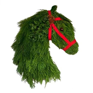 Horse Wreaths for Front Door Beautiful Christmas Horse Christmas9322 - Picture 1 of 10