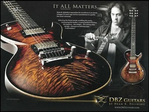 Dean B. Zelinsky 2006 USA DBZ Bolero Guitar advertisement 8 x 11 ad print - Imagen 1 de 4