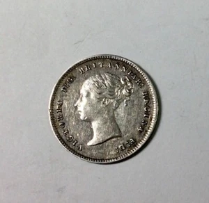 Great Britain 1858 Maundy Four Pence nice PL light marks Victoria - Picture 1 of 2