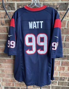 NFL Houston Texans JJ Watt 99 Nike Navy Blue Jersey Men XXL