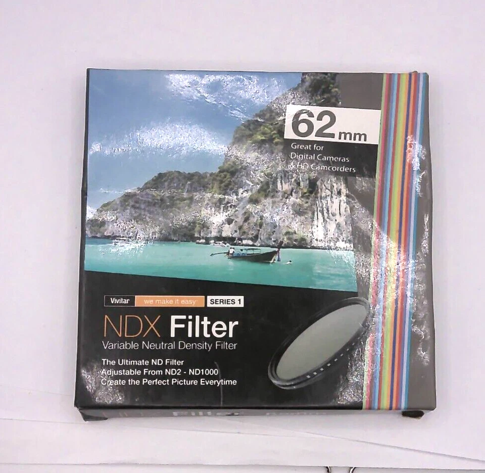 NDX Filter ND2 62mm Neutral Density Variable Fader to ND1000 VNDX-62 - Image 1 of 2
