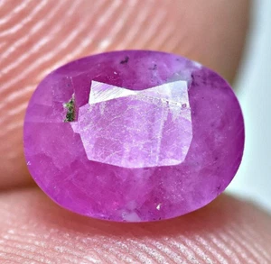 1.50 Carat Natural Faceted Ruby From Jegdalek Afghanistan - Picture 1 of 8