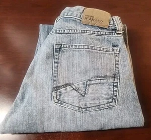 Wrangler Men's Size 29X30 Blue Jeans Loose Fit Straight Denim Stonewashed - Picture 1 of 4