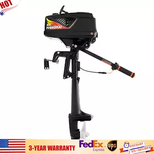 Motore fuoribordo barca 2 tempi 3,6HP raffreddamento acqua sistema CDI resistente - Foto 1 di 22