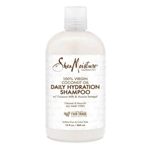 Shea Moisture Daily Hydration Shampoo 100% Virgin Coconut Oil 13 oz - Picture 1 of 6