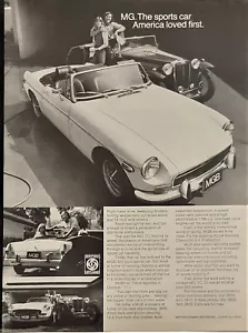 1972 MGB MG TC Automobile Car Print Ad - Picture 1 of 1