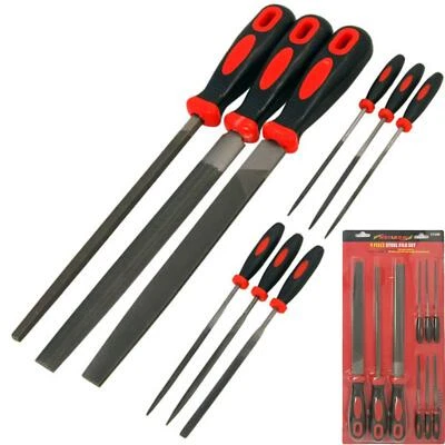 Neilsen 9pc Metal File & Needle Set Round Flat Triangular Half Round Square - Image 1 of 3