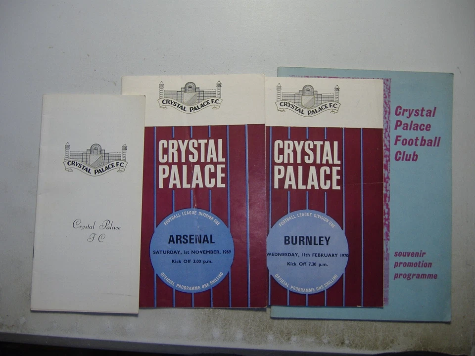 football programmes Crystal Palace (7428) 4 off fair condition - Image 1 of 1