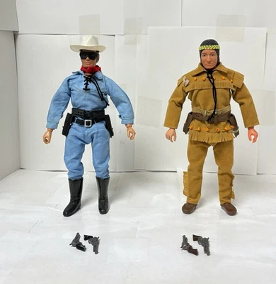 "Figuras de acción de colección 1973 Gabriel Toys The Lone Ranger y Tonto 10""". Foto 1 de 3