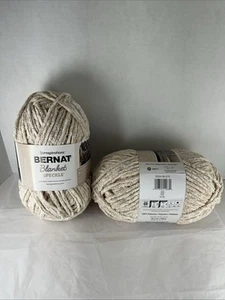 Bernat Blanket Speckle Yarn- Cream color Super Bulky Super Soft Price Per Skein - Picture 1 of 4