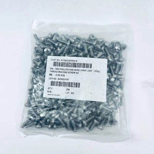 M6-1,00x16mm Vollgewinde Maschinenschraube A4, Kreuzschlitz Linsenkopf, DIN 7985, SS (250) - Bild 1 von 2