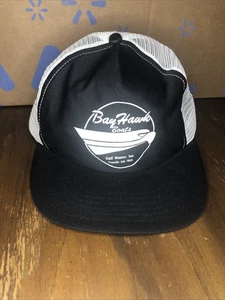 Sombrero vintage Bay Hawk Boats Knoxville Ark. SnapBack - Imagen 1 de 9