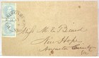 1860s CONFEDERATE CIVIL WAR COVER WITH PAIR OF 5 CENT CONFEDERATE STAMPS CSA #6