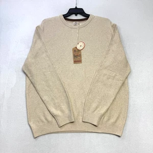 Faherty Brand Men’s XXL Sand Heather Crewneck Sweater Organic Cotton Blend $178 - Picture 1 of 5
