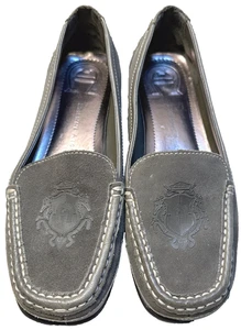 ETIENNE AIGNER "E-Kylie" Damen Freizeit Wildleder Halbschuhe, Flats, Gr. 7M - Bild 1 von 7