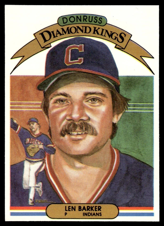 1982 Donruss Diamond Kings Len Barker Cleveland Indians #6 - Image 1 of 2