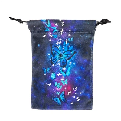 Tarot Card Pouch Butterfly Pattern Tarot Pouch with Drawstrings Storage Bags - Image 1 of 4