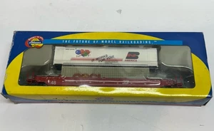 Husky Stack escala Ho Athearn 7250 Burlington Northern “Feliz Aniversario” #64010 - Imagen 1 de 2