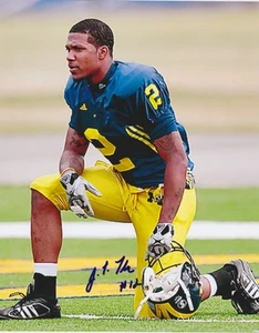 J.T. TURNER foto firmata MICHIGAN WOLVERINES 8X10 con certificato di autenticità - Foto 1 di 1