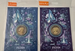 Hong Kong Disneyland Exclusive World of Frozen Anna Elsa Disney Münze Medaillon - Bild 1 von 6