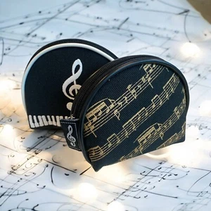 Music Themed Semicircle Coin Purse Pouch - Picture 1 of 7