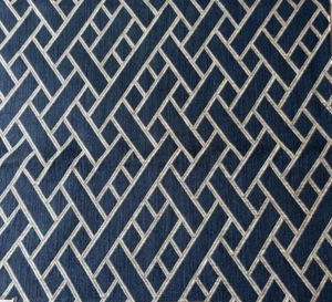 Gaston Daniela Nairobi Azul Oscuro  Fabric Remnant  24"x24" - Picture 1 of 5