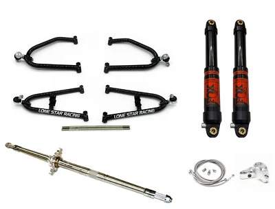 Lonestar LSR Sport +2 A-arms & Axle + Fox 3 Float Suspension Kit Honda TRX250R - Image 1 of 4