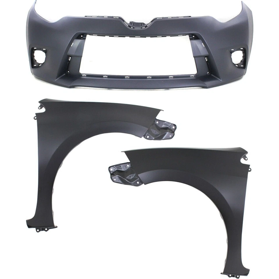 Juego de 3 kit de cubierta de parachoques delantero para Toyota Corolla 2014-2016 Foto 1 de 4