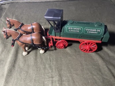 Nuevo Stock Antiguo 1990 ERTL Amoco Caballo y Tanque Carro Die Cast Metal Banco #9563 Foto 1 de 4