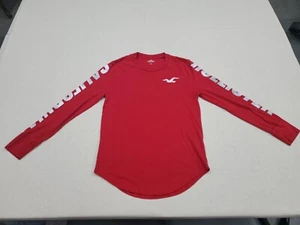 Hollister Mens Long Sleeve Shirt Hollister California Sleeve LOGO & Back Graphic - Picture 1 of 16