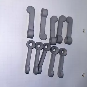 Vorreiber Fenstervorreiber Fensterriegel 10 Stück Grau - Bild 1 von 1