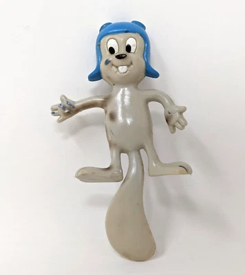 Rocky and Bullwinkle ~ Figura Bendy Juguete Ardilla Rocky De Colección 1985 Jesco Foto 1 de 4