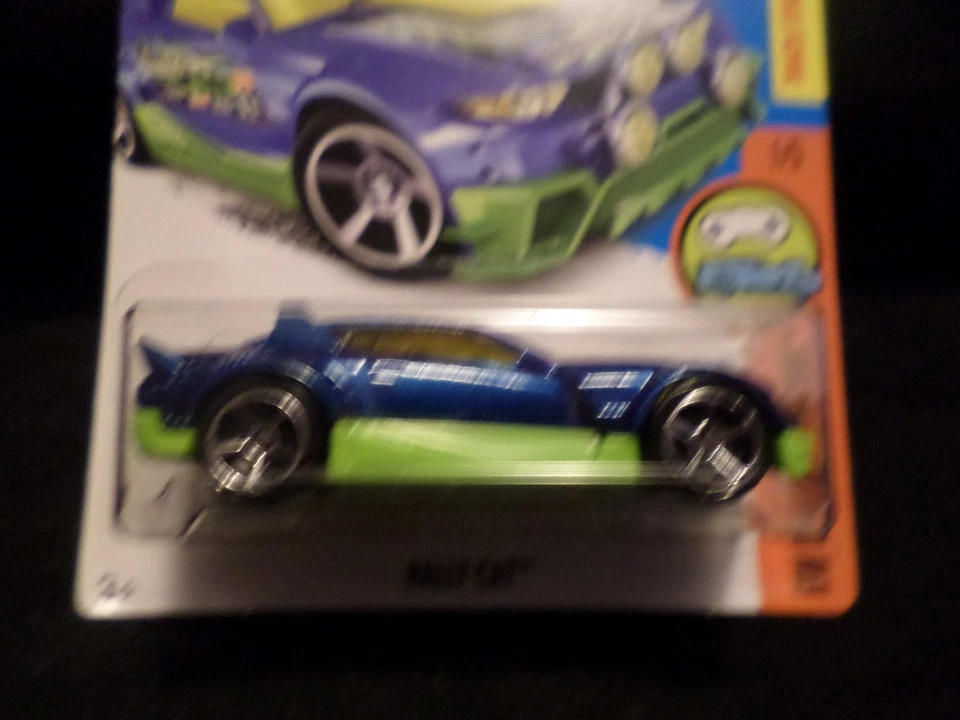HW HOT WHEELS 2017 DIGITAL CIRCUIT #1/5 RALLY CAT BLUE/GREEN HOTWHEELS  - Image 1 of 1