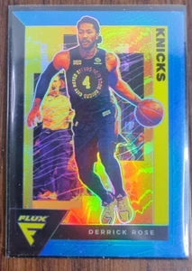 Derrick Rose 2020-2021 Flux Blue Prizm - New York Knicks - Picture 1 of 1