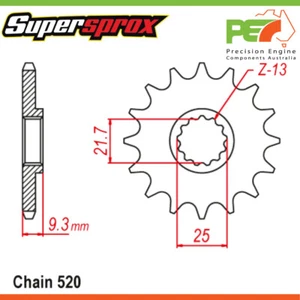 Nuevo * Supersprox * Piñón delantero para adaptarse a KAWASAKI EX300 NINJA 300 300cc - Imagen 1 de 4