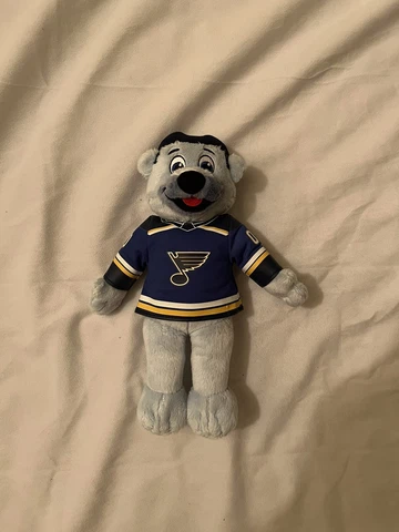 St. Louis Blues NHL Mascot Louie Polar Bear 10" H Stuffed Animal Plush Doll Toy Cover