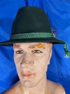 Sombrero Alpino Fedora Verde Para Hombre Talla Lg. 22,5" para Octoberfest - Imagen 1 de 3