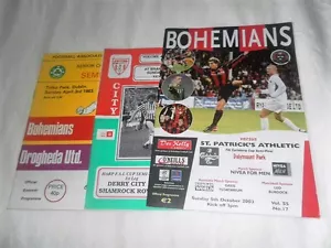 3 COPPE SEMIFINALI DALLA REPUBBLICA D'IRLANDA BOHEMIANS DERRY SHAMROCK ROVERS - Foto 1 di 1