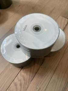50 White Blank 52X CD-R CDR Inkjet Hub Printable 700MB Media Disc - Picture 1 of 2