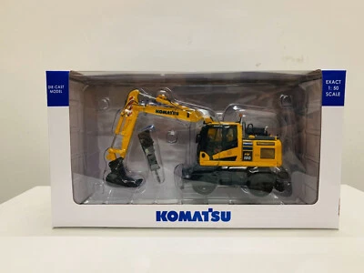 Komatsu PW180-11 Standard Bucket Hydraulic Breaker Wheel Excavator 1/50 UH8163 - Image 1 of 4