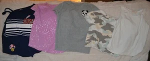 Girls Medium Shirts - Camo, White, USA, Pink Panda - 5 items - Picture 1 of 1