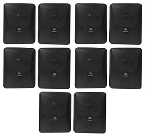 10) JBL Control 25-1 5.25" 30w 70v Wall-Mount Commercial Restaurant/Bar Speakers - Picture 1 of 9