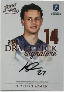 2021 Optimum Draft Pick Copper (DPSC14) Heath CHAPMAN Fremantle 095/170 - Bild 1 von 1
