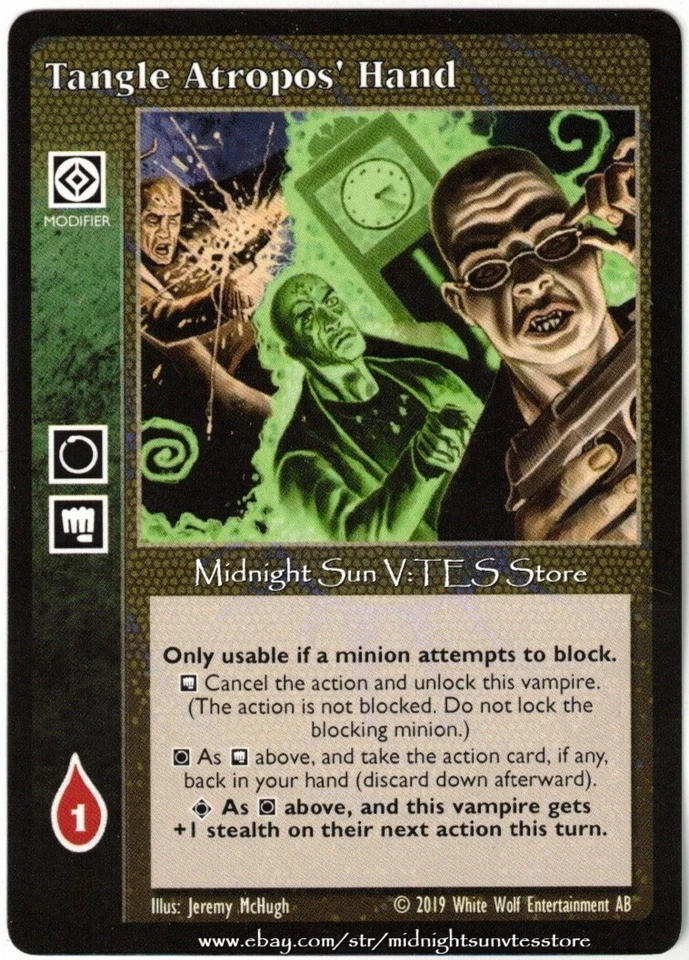 Tangle Atropos' Hand North American Championship Promo V:TES VTES Vampire CCG - Image 1 of 1