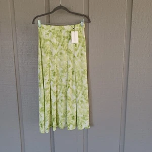 Gonna midi Faithfull The Brand Cuesta taglia 2 in Roos tie dye lime rayon donna - Foto 1 di 15