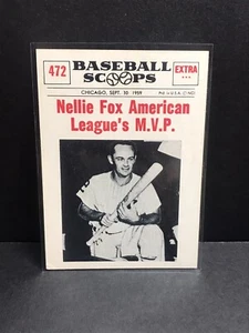 1961 Nu Cards Scoops Nellie fox Chicago White Sox MVP #472 - Picture 1 of 2