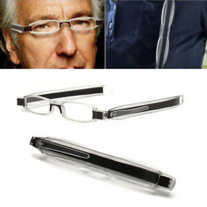 Folding Old Man Slim Mini Ultraportability Reading Glasses Eyeglass Spectacles