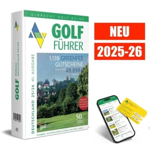 neu | ALBRECHT GOLF FÜHRER DEUTSCHLAND | 2025-2026 | 25-26 - Imagen 1 de 3